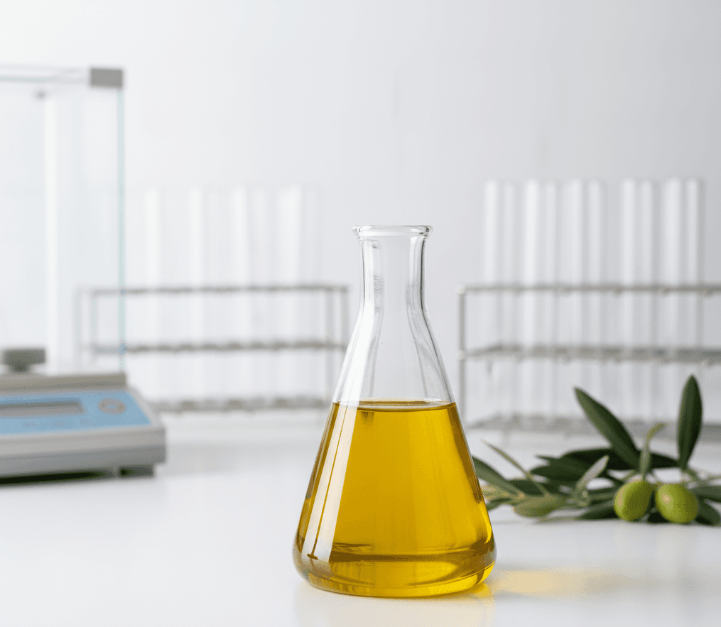 Laboratory equipment validating chemical and sensory standards.